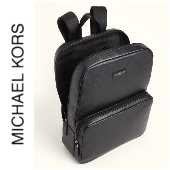 NWT authentic MK genuine leather backpack black - Picture 5 of 6